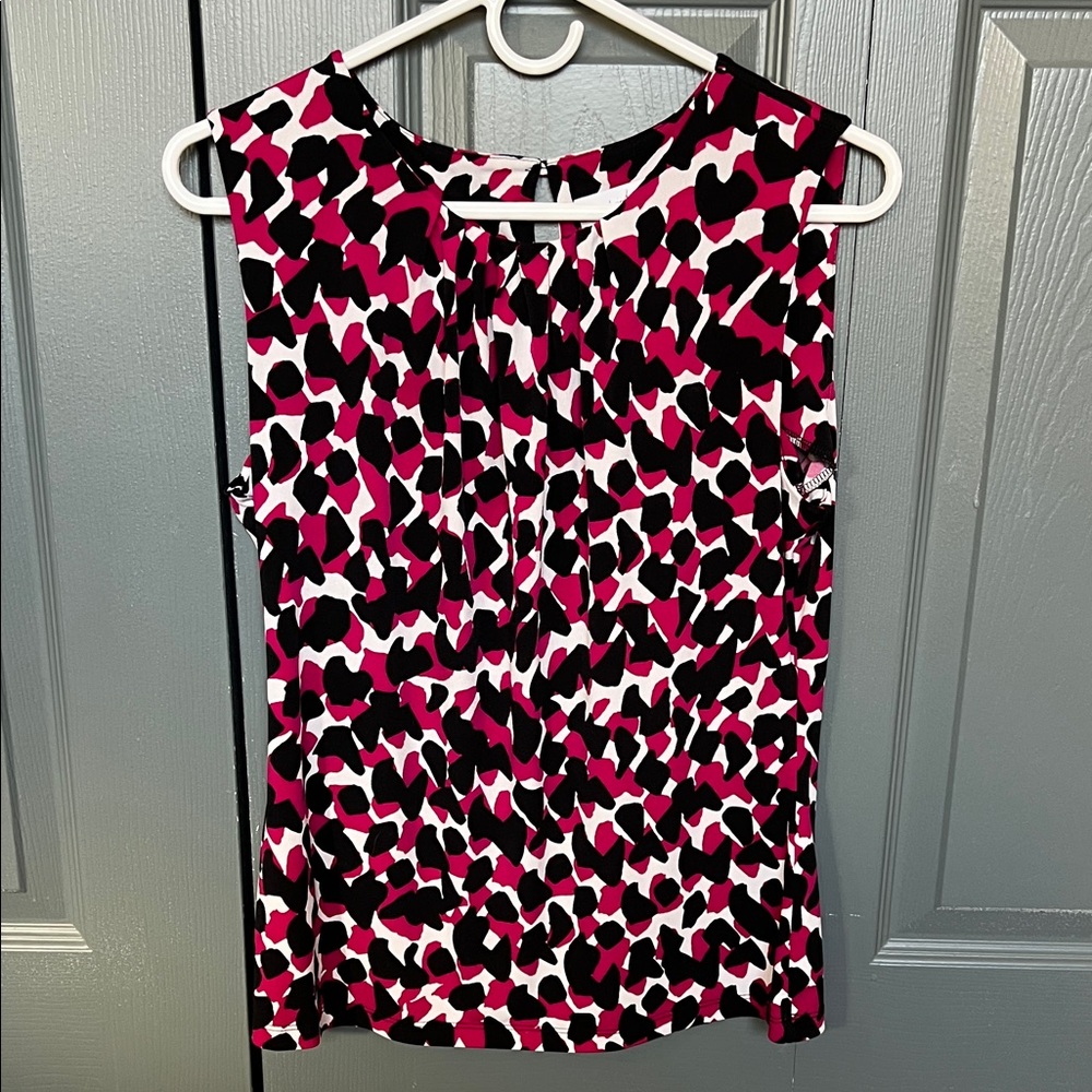 Calvin Klein Stylish Pink and Black Women's Top